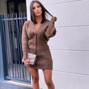 Khaki Cardigan/dress